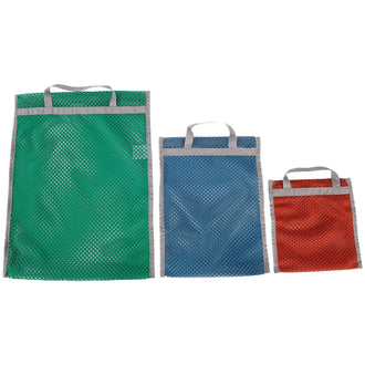 Mesh Pocket Set III, 3 pieces, assorted colors