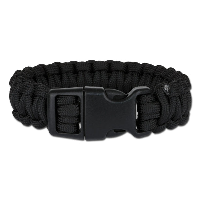 Survival parachute cord bracelet wide