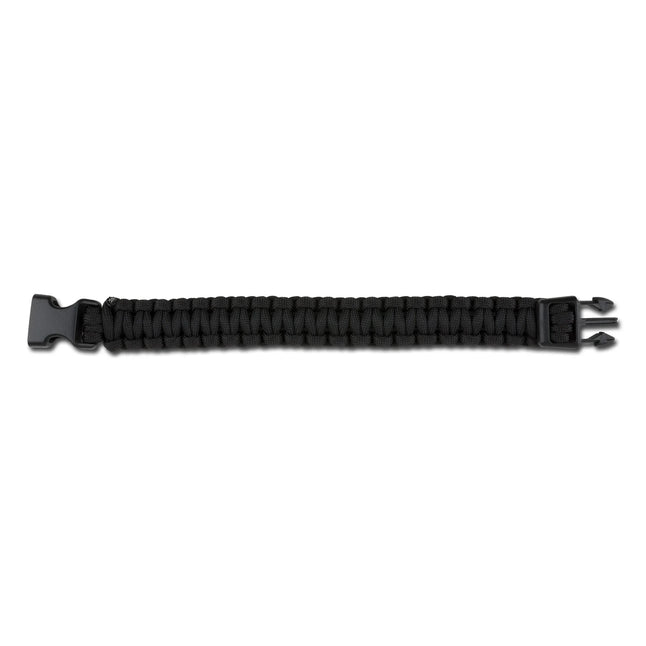 Survival parachute cord bracelet wide