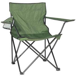 Folding chair with steel frame