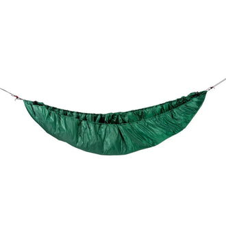 Hammock cold protection underquilt green blue