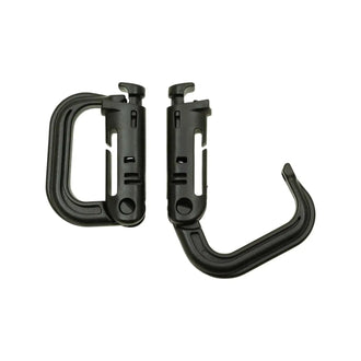 Carabiner plastic Molle pack of 2