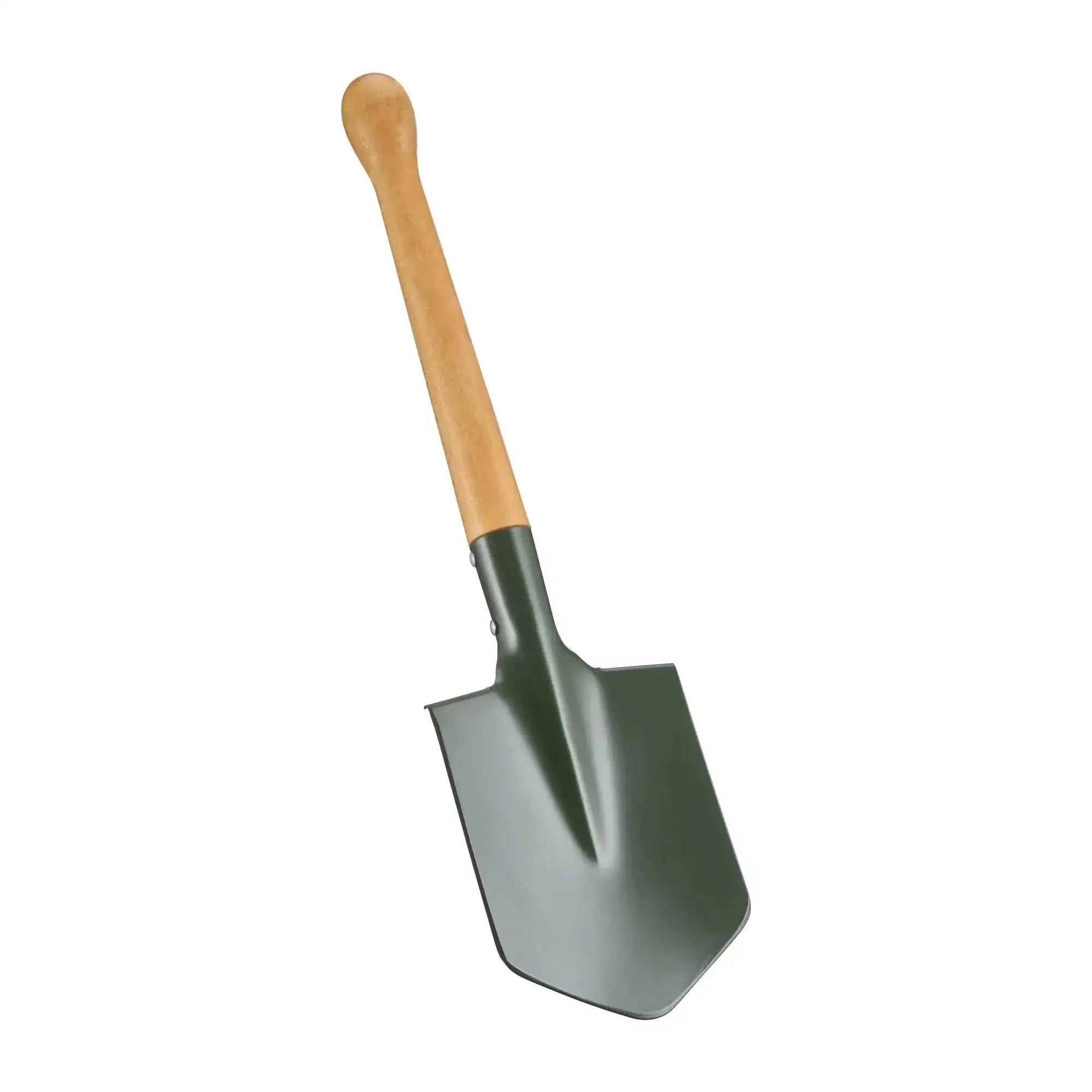 Entrenching tool wooden handle with pouch