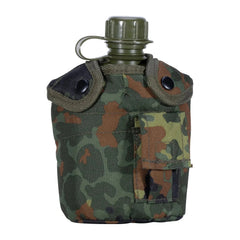 Cantimplora US con taza y funda 900 ml - Flecktarn