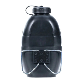 Water bottle with cup black