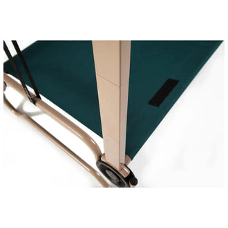 Camp bed leg extension beige set of 4