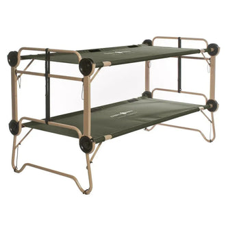 Camp bed Arm-O-Bunk with side pockets olive