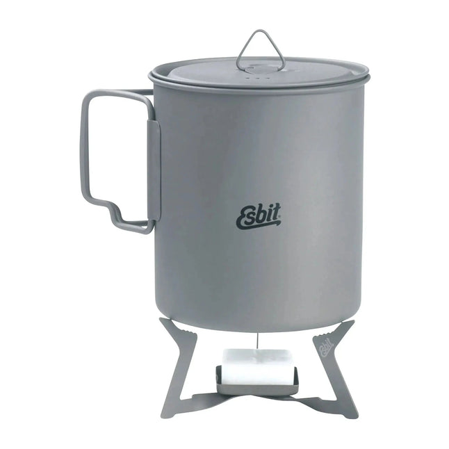 Solid-fuel stove titanium