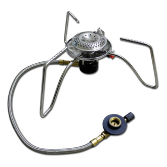 Gas stove with hose