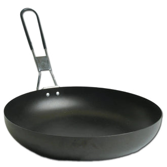 Camping pan with folding handle 25 cm