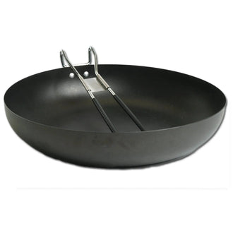 Camping pan with folding handle 25 cm