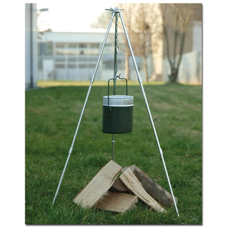 Tripod grill for swivel kettles - height adjustable