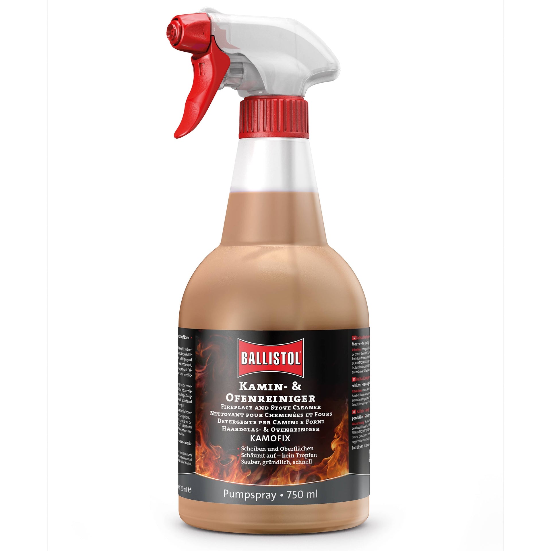 Kamofix Detergente per caminetti e griglie 750 ml