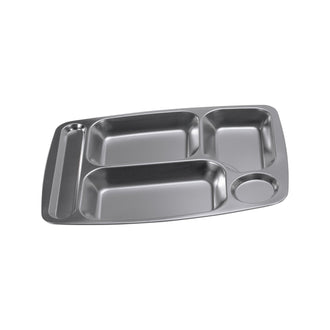 Cafeteria Tray Stainless Steel 5 Compartment