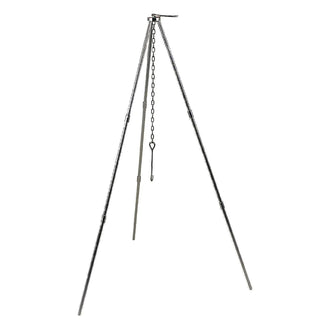 Tripod grill for swivel kettle