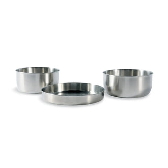 Set de ollas de acero inoxidable para camping