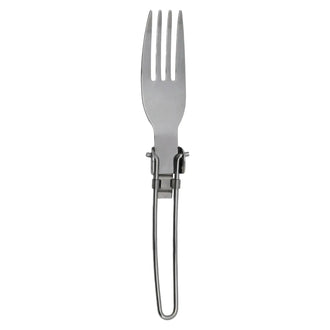 Folding stainless steel fork