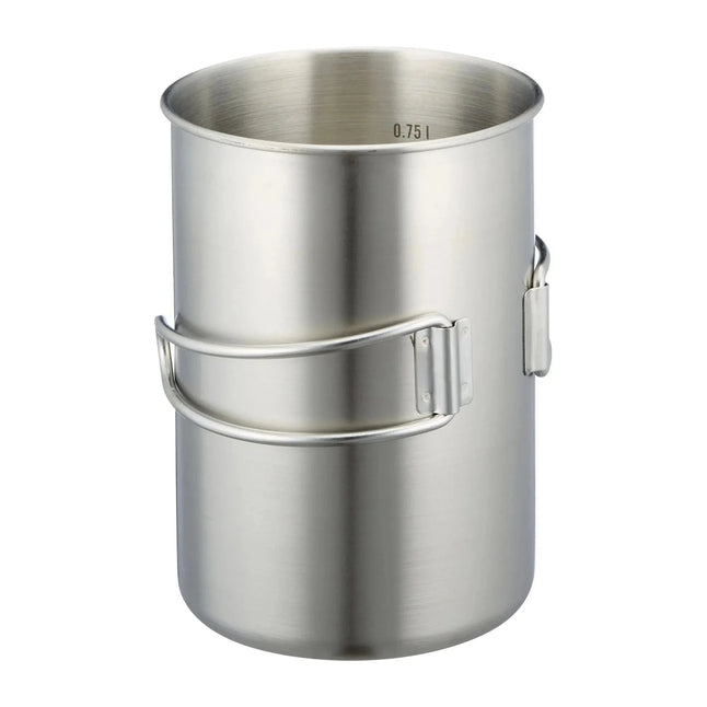 Mug with handle 850 ml silver-colored