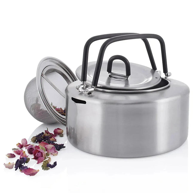 Tetera de acero inoxidable Edelstahl Teapot 1.0 L stainless steel