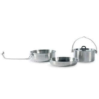 Kochset Camp Set Large stainless steel