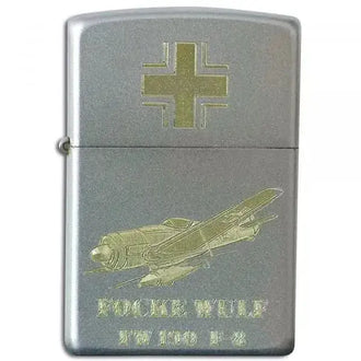 Lighter with Focke Wulf FW190 F-8 engraving