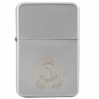 Z-Plus gas lighter with marine wreath engraving
