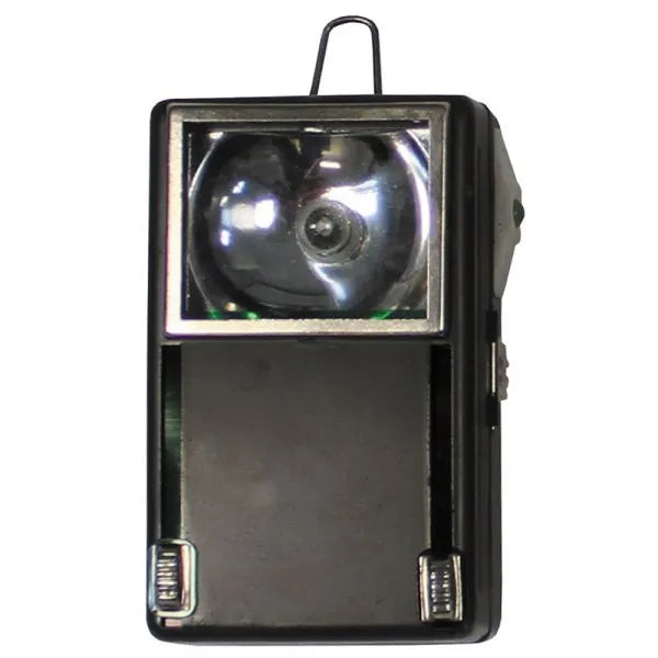 Polish flashlight, 3 colors, metal eyelet, like new