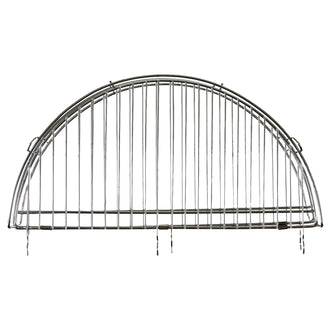 Folding grill grate with chain, 46.8 cm