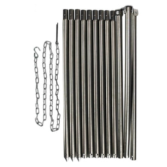 Stainless steel tripod, 1.9 m