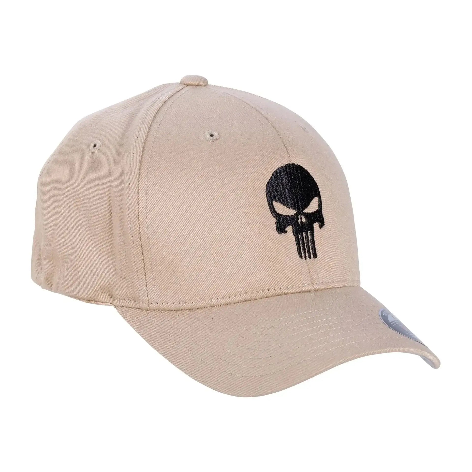 cafe-viereck-cap-flexfit-punisher-schwarz-sand-ansicht-1