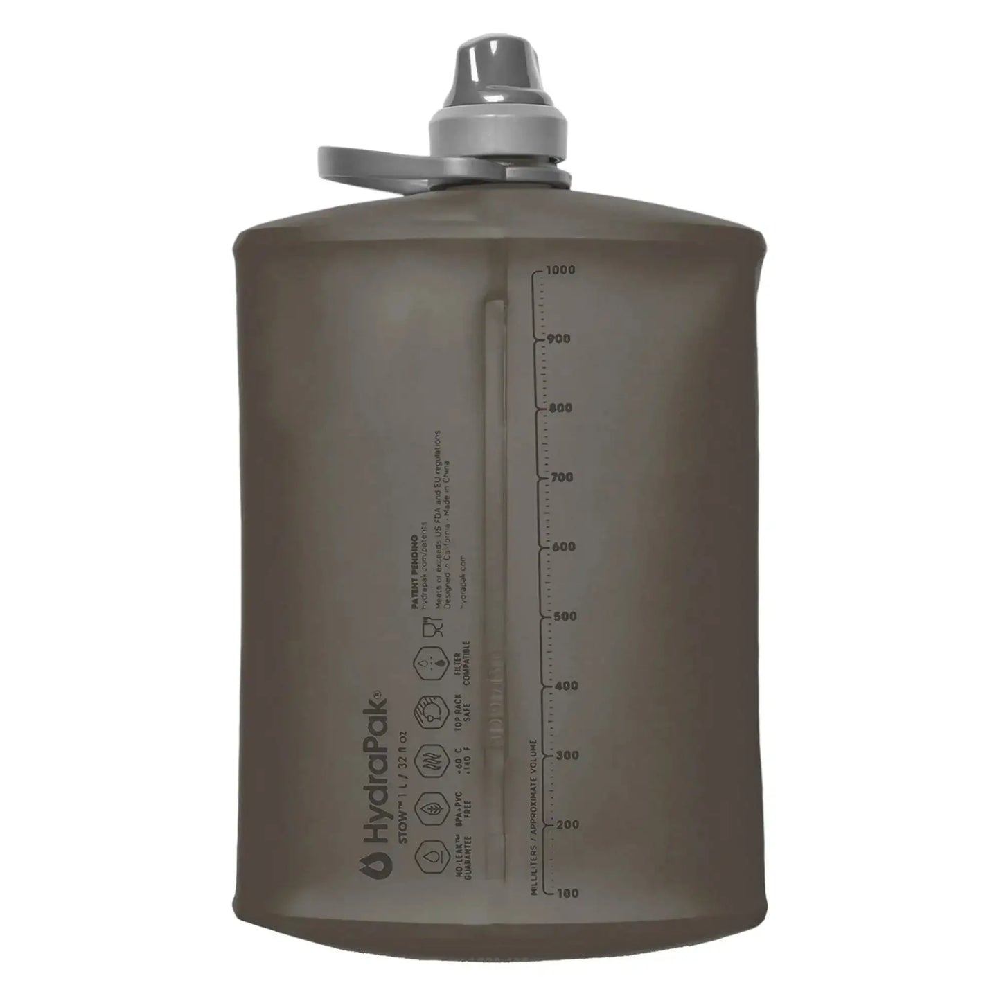 hydrapak-faltflasche-stow-1-l-mammoth-grey-ansicht-2