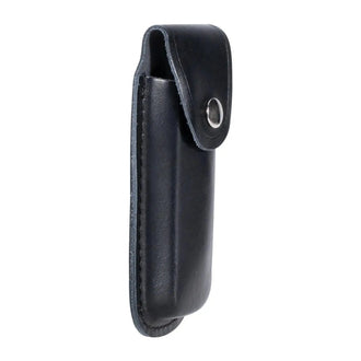Knife case smooth leather black