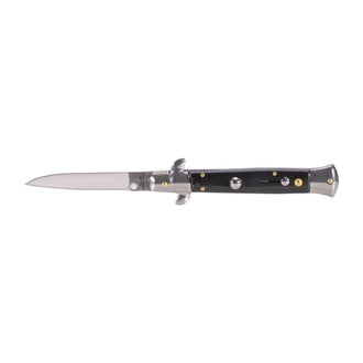 Spring-assisted knife Stiletto black