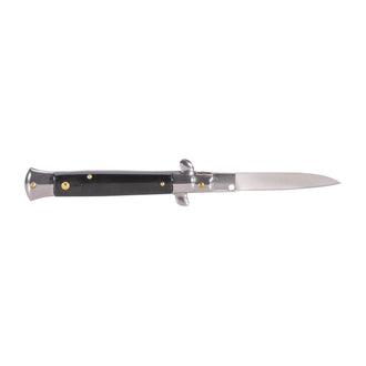 Spring-assisted knife Stiletto black