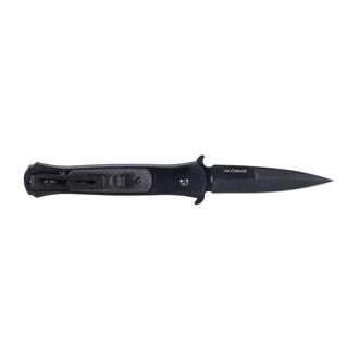 Carbon black spring knife
