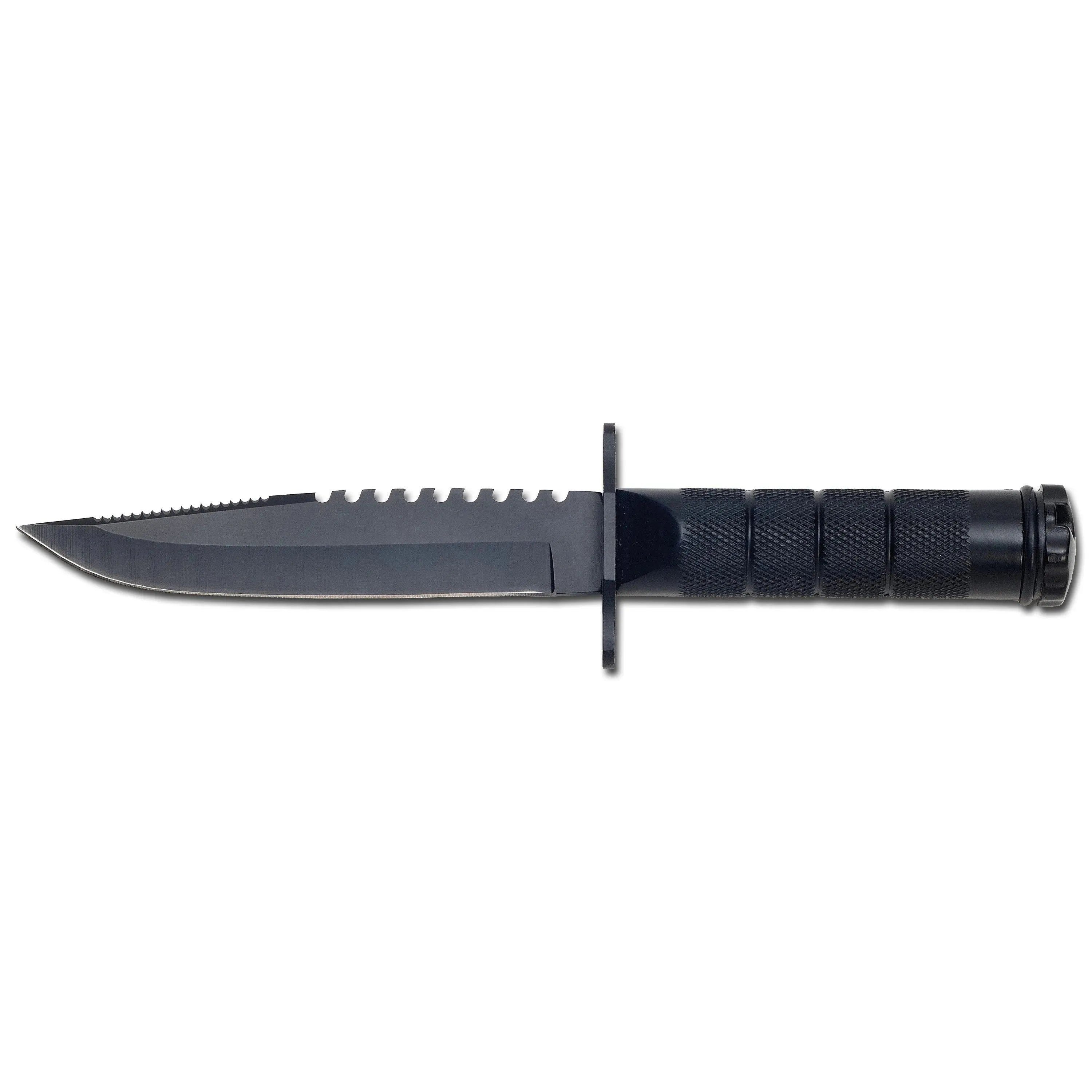 Haller Survivalmesser Jungle Adventurer – Klingenlänge 20,5 Cm, Gesamtlänge 34,5 Cm – Mit Kompass & Survival-Utensilien Im Griff