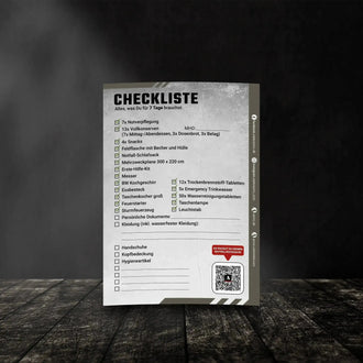 Checkliste Fluchtrucksack Medium - 7 Tage