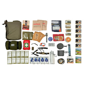 Contents of a large emergency backpack - 10 days
