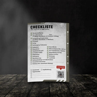Checkliste Fluchtrucksack Large - 10 Tage