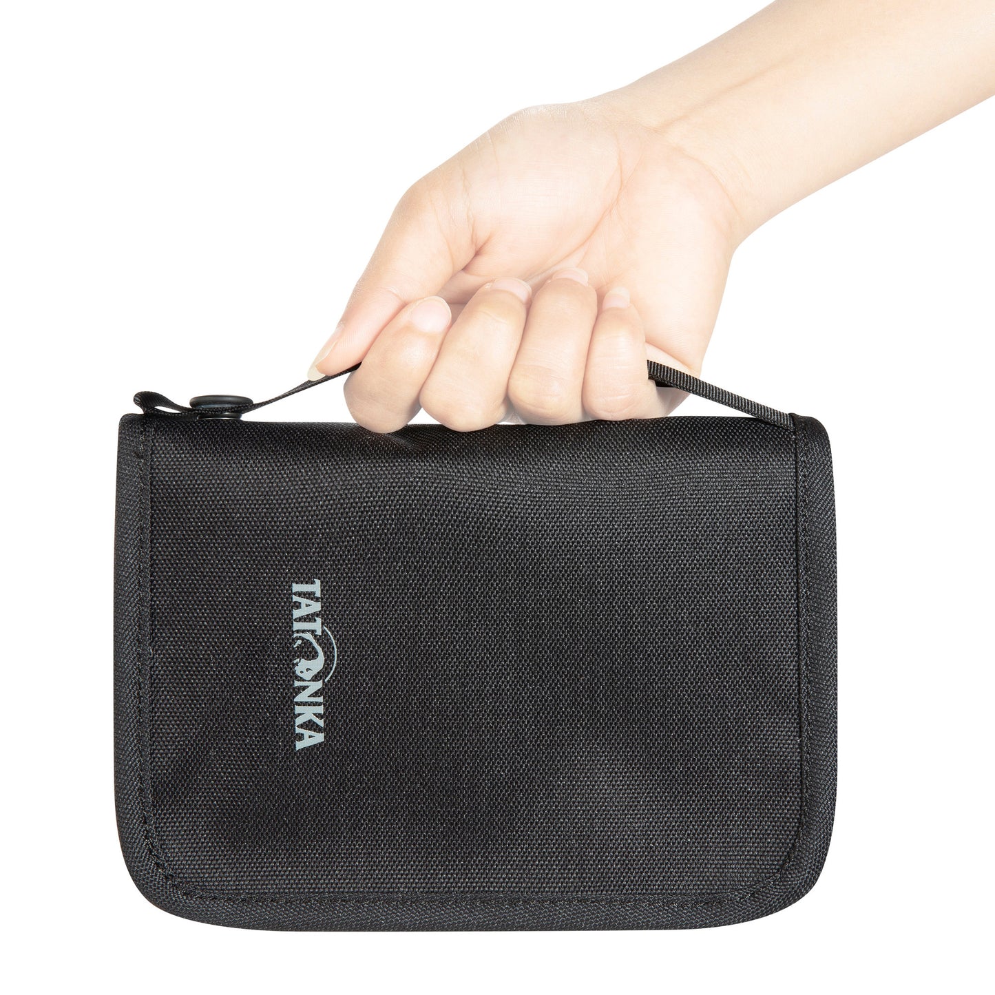 Travel zip wallet with RFID blocking