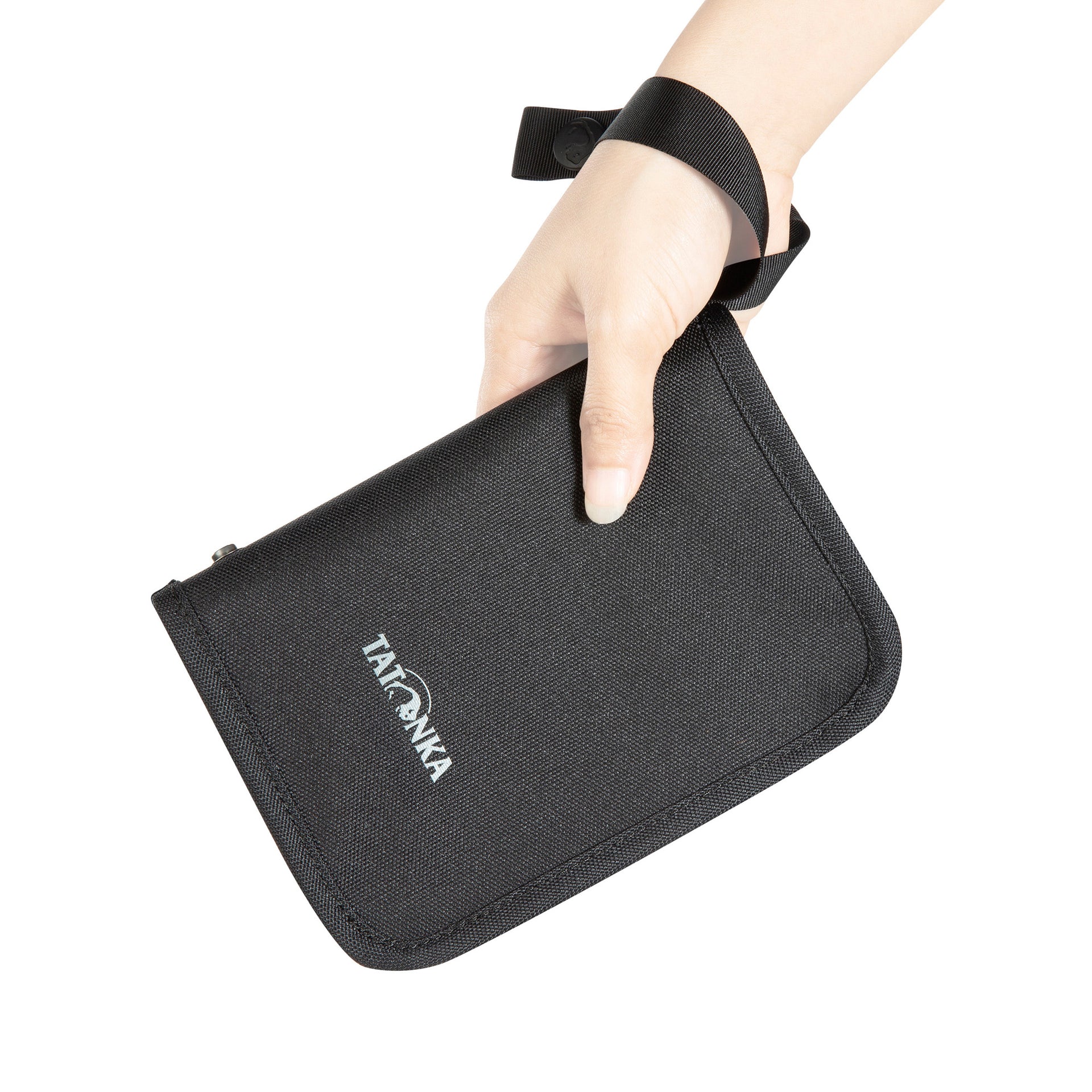 Travel zip wallet with RFID blocking