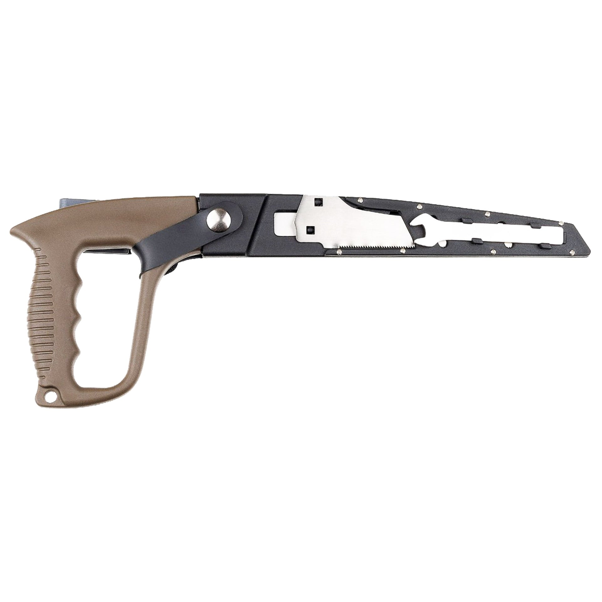 Sega a mano con fodero e clip da cintura