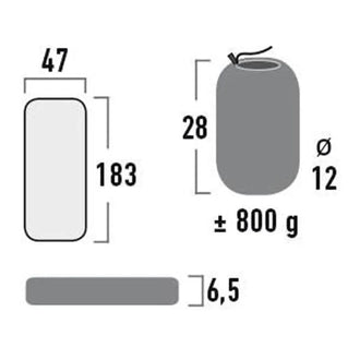 Trekking mattress Texas dark gray