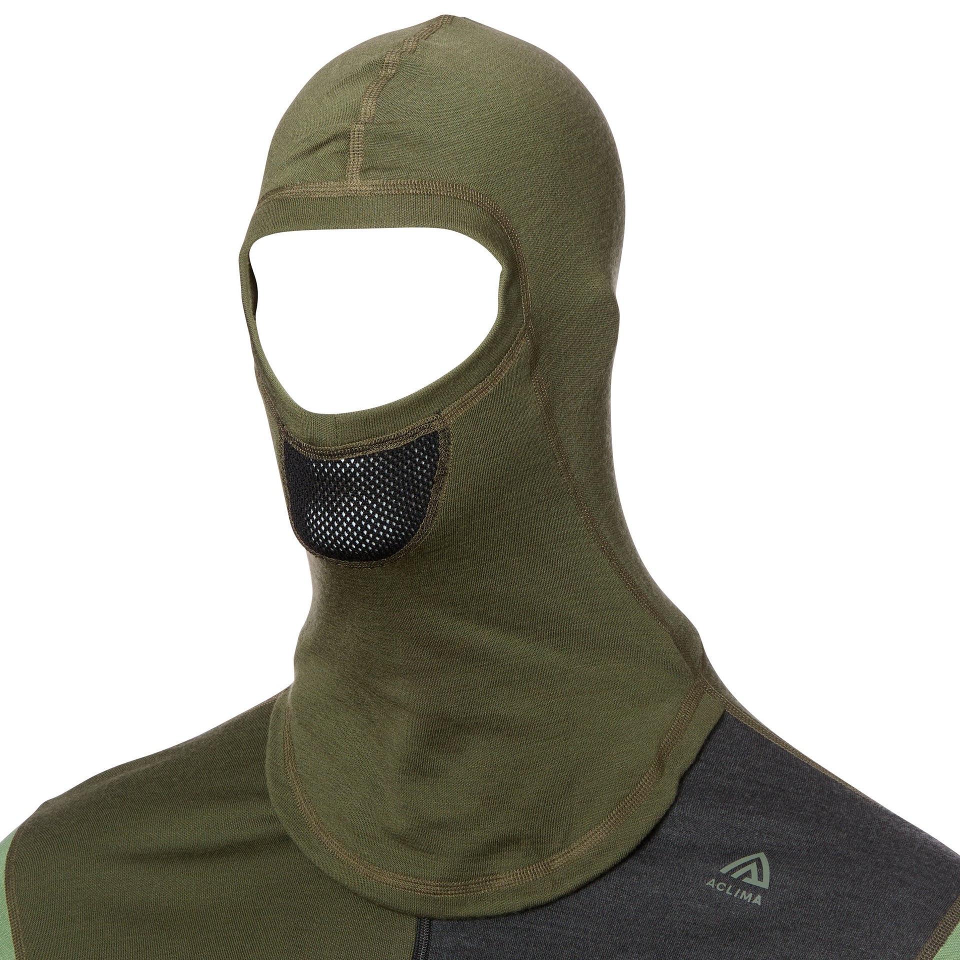 Sudadera con capucha WarmWool Sweater Zip noche eneldo melange