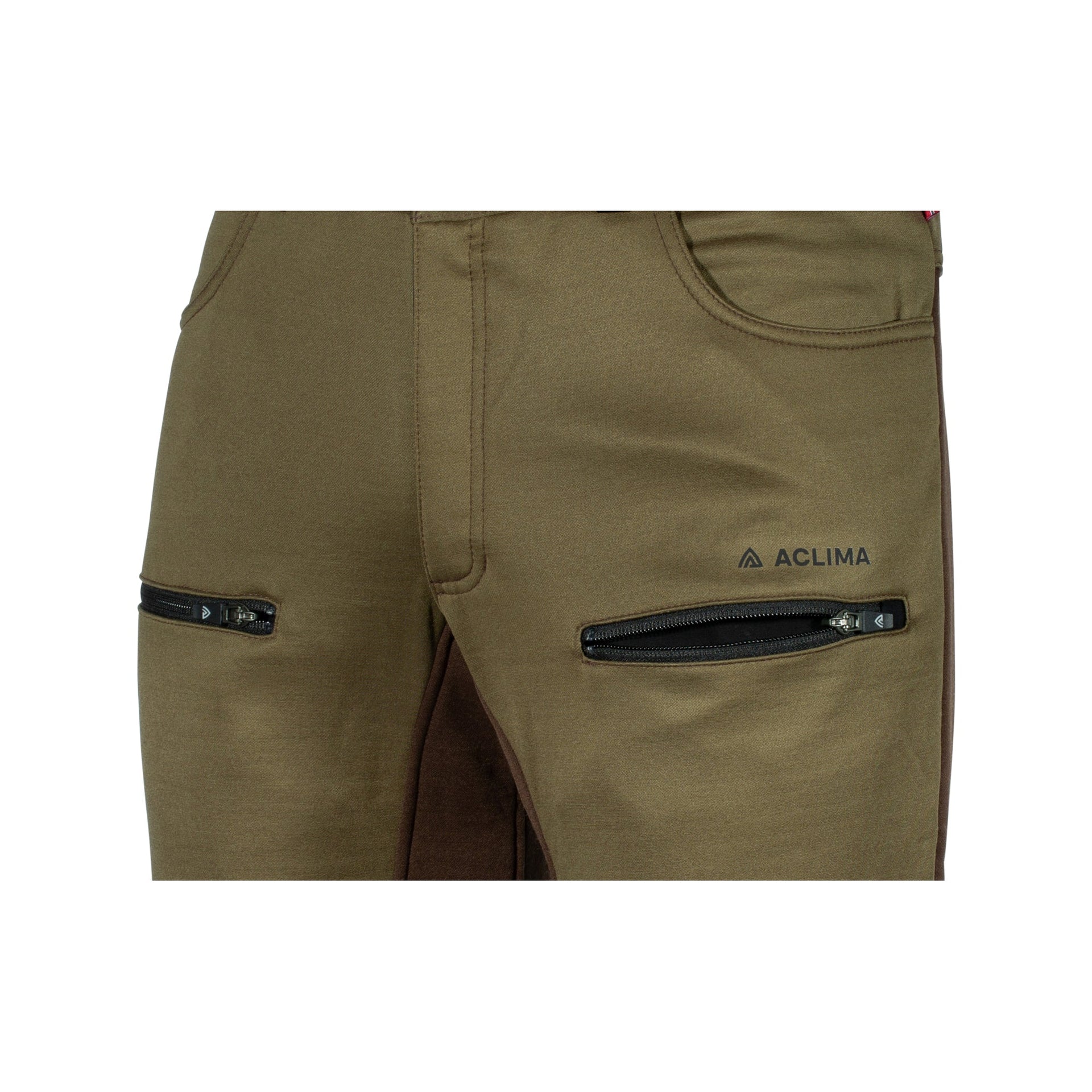 Pantaloni WoolShell capperi terra scura