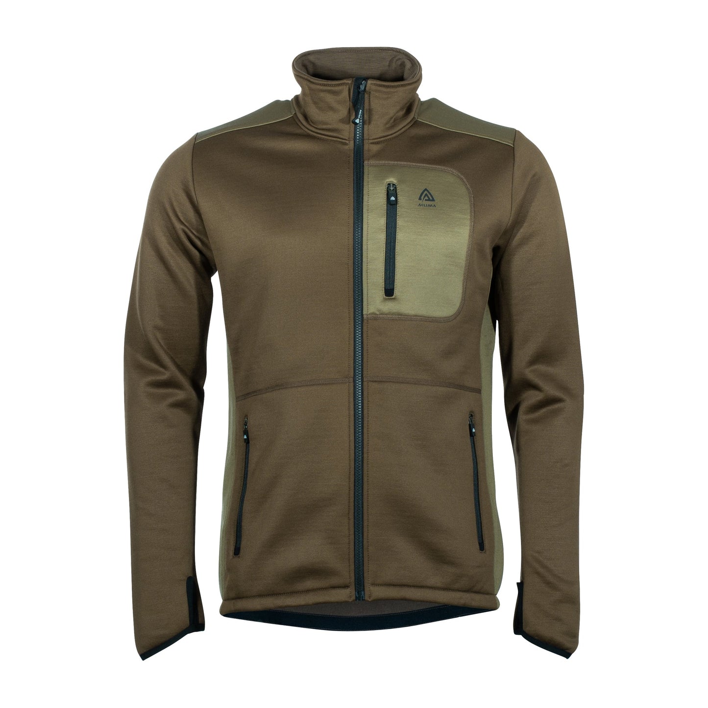 Giacca WoolShell capperi terra scura