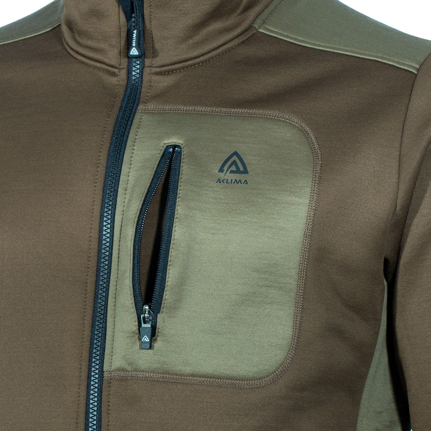 Giacca WoolShell capperi terra scura