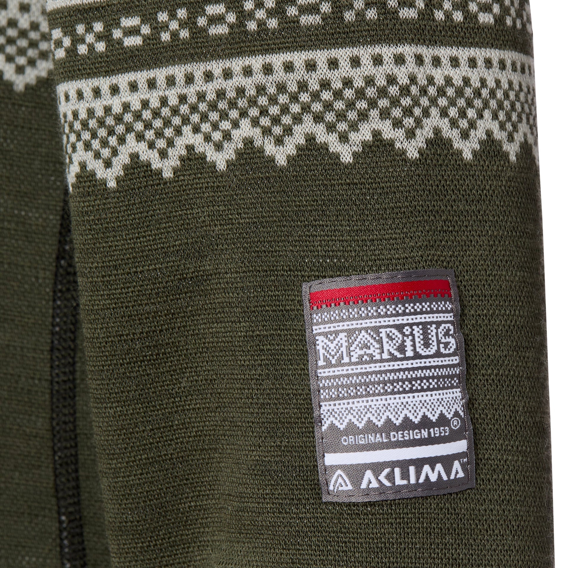 Jersey de mujer DesignWool Marius con cuello simulado y cremallera nordmarka