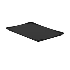 Coperchio per cassa Euronorm 60 x 40 cm Nero