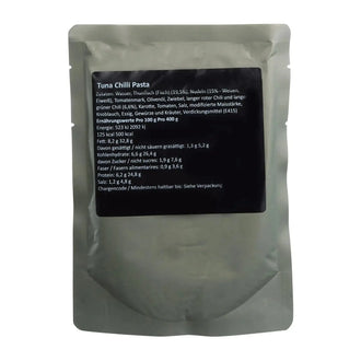 Tuna chili with pasta